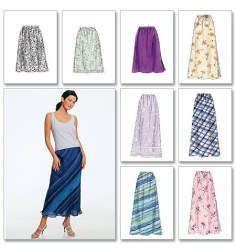 3513 BIAS TOPS SLVS OR NOT,SASH, BIAS SKIRT PATTERN 6-12,10-16